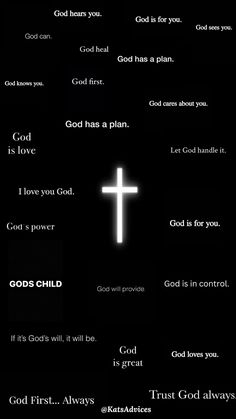 an image of the cross with words above it and below it that says god has a plan