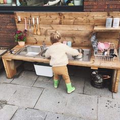 Wooden Scaffolding, Scaffolding Wood, Play Kitchens, Outdoor Play Areas, Kids Outdoor Play, Decor Eclectic, Outdoor Play Area, Playground Design