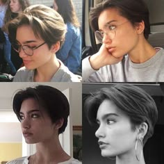 Hair Tomboy, Trendy Bob, Trendy Bob Hairstyles, Tomboy Hairstyles, Androgynous Hair, Short Hair Tomboy, Girls Short Haircuts, Hair Cut Ideas