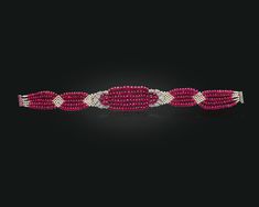 Sothebys Jewelry, Necklace Cartier, 1930s Jewelry, Ruby Choker, Famous Portraits, Ruby Beads, Cartier Jewelry, Multi Layer Necklace, Jewelry Indian