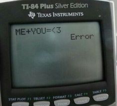 a calculator with the word me you - 3 error written on it's screen