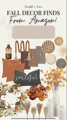 an image of fall decor finds from amazon