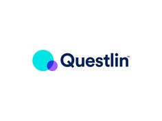 the logo for questiin, which has been designed to look like a circle