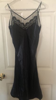 Victoria’s Secret Vintage Black Gold Label Night Gown Slip M With Tag | eBay Victoria Secret Night Gowns, Black Nightgown For Home, Night Gowns, Gold Labels, Victoria Secret, Night Gown, Victoria’s Secret, Vintage Black, Gold