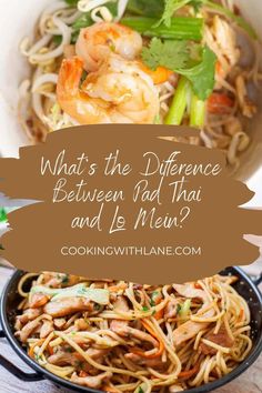 what's the difference between pad thai and le meu? - cookingwithlane com