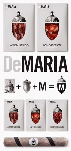 the packaging design for marria and m = m is shown in three different colors