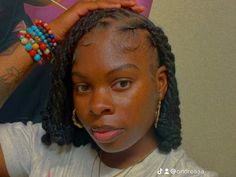 Short Loc Bob Styles, Dreads Bob Style, Asymmetrical Bob Locs, Locs And Hats Women, Real Locs Hairstyles, Loc Styles For Black Women Short, Short Loc Knot Bob, Loc Knots Styles Bob, Short Loc Bob