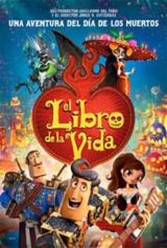 the movie poster for the animated film, la libro de viada