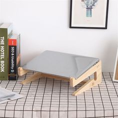 a table that has some books on it