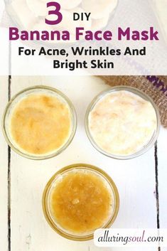 Banana face mask is full of vitamins and minerals and popular as a skin issues corrector. It keeps skin soft and smooth, prevents from wrinkles and acne. Face Mask Skincare, Face Mask For Acne, Banana Mask, Mask For Acne, Banana Face Mask, Mask Skincare, Turmeric Face Mask, Acne Face Mask, Face Mask Recipe