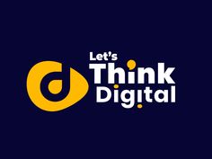 the logo for let's think digital