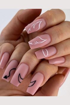 Angel Nails, Fake Nails Designs, Edgy Nails, White Nail Designs, White Nail, Acrylic Nails Coffin Short, Trendy Nail Art