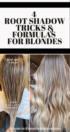 How To Do Dark Roots Blonde Hair Balayage, Showdown Root Blonde, Natural Blonde Shadow Root, How To Darken Roots On Blonde Hair, Root Shadow Vs Root Melt, Root Drop Blonde, Smudge Root Blonde Platinum, Blonde Highlights Fine Hair, How To Do A Shadow Root At Home