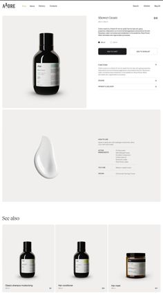 the website design for an organic cosmetics brand