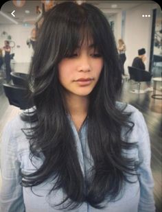 Shape Haircut, Feathered Hair Cut, Turmeric Health, Trendy Aesthetic, Long Hair With Bangs, Long Black Hair