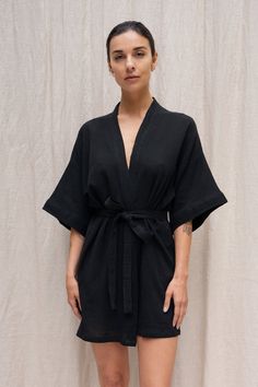 This versatile robe transitions seamlessly from home attire to beach cover-up, becoming a staple in your daily wardrobe. Beach Covers, Above The Knee, Waist Belt, Lightweight Fabric, From Home, Bali