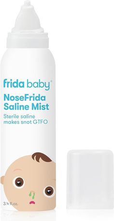 a bottle of baby nose and mouth lotion next to it