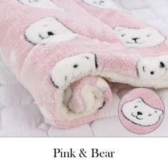 The Soft Pet Cuddle Blanket - Pink Bear / XL 79x60cm / Tribe of Pets Warehouse - Tribe of Pets Calming Cat, Dog Bed Mat, Sleeping Puppies, Pet Cushions, Cat Blanket, Bed Mats, Pet Blanket, Soft Corals, Dog Blanket