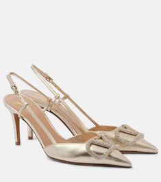 Designer Shoes for Women | Shop at Mytheresa Valentino Pumps, Valentino Heels, Pop Shoes, Minimal Shoes, V Logo, Heels Gold, Mid Heels Pumps, Mid Heel Sandals, Silver Pumps