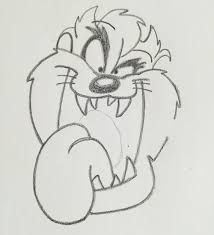 a drawing of an angry cat with its mouth open