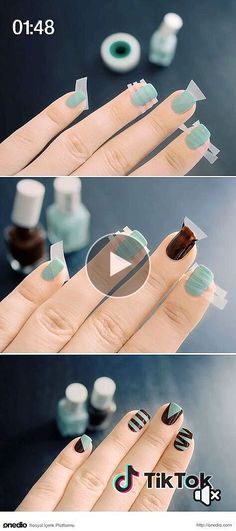 ++Tırnaklarına birbirinden yaratıcı desenler yapmanın en kolay yolu color street fall 2021 nails, fall nails 2021 blue gray, fall nails 2021 gel polish, . Black Marble Nails, Nailart Tutorial, Different Nail Designs, Nail Art At Home, Marble Nail Art, Diy Nail Art, Henna Tattoo Designs, Simple Nail Designs