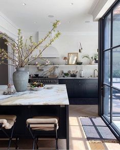 the instagram page shows an open kitchen and dining area