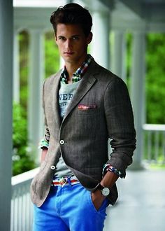 like this Chic Outfit Summer, Casual Chic Outfit Summer, Charcoal Blazer, Preppy Mode, Preppy Mens Fashion, Preppy Men, Male Clothes