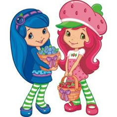 Sonhando com cores: Nova Moranguinho e sua turma - so cute! :) Strawberry Shortcake And Friends, Short Cake, Disney Cartoon Characters