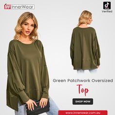 Green with envy?

Our Patchwork Drop Shoulder Top is the perfect addition to your wardrobe. 

Shop now! Drop Shoulder Top, Green With Envy, Square Neck Bodysuit, Chiffon Long Sleeve, Oversized Top, Scalloped Lace, Black Rhinestone, Lace Bodysuit, Black Bodysuit