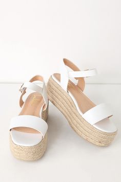 Vegan Shoes Women, White Platform Sandals, Lace Wedges, White Espadrilles, Lace Up Espadrilles, Flatform Sandals, Black Espadrilles, Cute Sandals, White Sandals