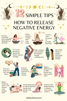 Feeling negative energy? Check out the tips on how to cleanse your spirit and invite positivity into your life. From meditation and Reiki to crystal healing and grounding techniques, these practices will help you balance your energy and find inner peace.  For more content on astrology, manifestation, intuitive guidance, and energy work, follow me. If you are interested in energy medicine and self-healing, you can still join my free Reiki Level 1 certification course by clicking this PIN 🔗 Cleanse Self Of Negative Energy, How To Give Off Positive Energy, How To Get Positive Energy, Spiritual Health Ideas, How To Spiritually Cleanse Yourself, How To Block Negative Energy, How To Cleanse Negative Energy, Release Negative Energy Affirmation, How To Cleanse Energy