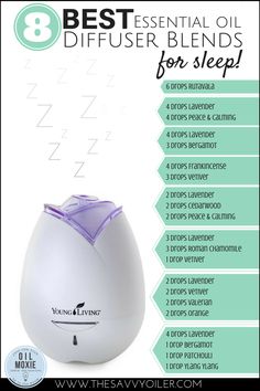 Many people wrestle with restlessness and yearn for a peaceful night's sleep.  I am one of those people!  Like many, I feel like crashing in the afternoon every single day, but as soon as I hit the... Diffuser Blends For Sleep, Best Essential Oil Diffuser, Oils For Sleep, Essential Oils For Sleep