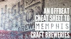 an old brick wall with the words, an offbeat heat sheet to mephi's craft brewers