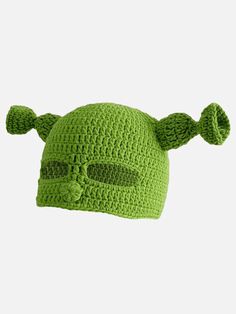 TALISHKO - Funny Animated Shrek Beanie - streetwear fashion Shrek Beanie, Streetwear Hats, Top Streetwear Brands, Cute Hoodie, Streetwear Aesthetic, Green Hats, Cool Hats, Street Wear Urban, Shrek