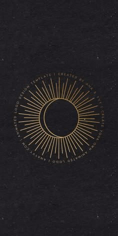 a black book with gold lettering and a sunburst in the middle on it