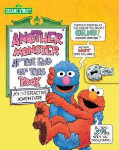 the sesame street book cover for another monster at the end of this book, an interactive adventure