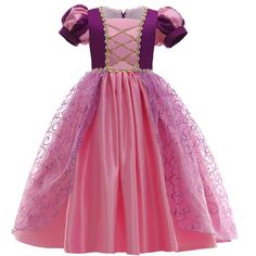 Anime Princess Dress, Rapunzel Costume, Fancy Dress Up