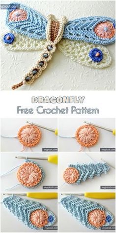 crochet dragonfly free pattern with instructions