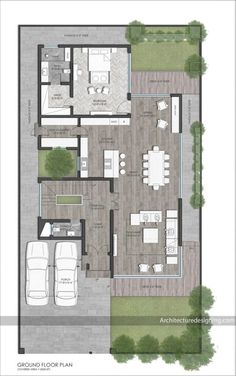 the floor plan for an apartment with two bedroom and living room, including a dining area