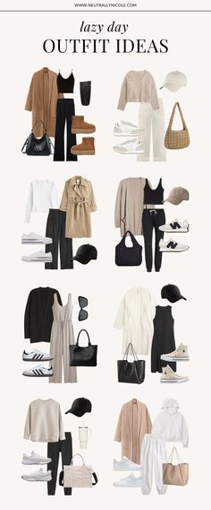 Cozy Relaxed Outfits, Comfortable Daily Outfits, Outfits For Traveling On Plane Casual, Everyday At Home Outfits, Comfortable Traveling Outfits, Relax Day Outfit, Cute Coffee Outfits, Chic Lazy Day Outfits, Stylish At Home Outfits