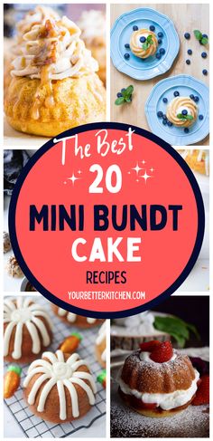 the best mini bundt cake recipes to bake in minutes and for less than 20 minutes