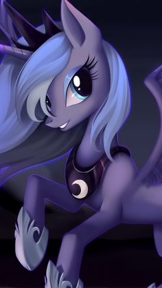 a very cute looking pony with big eyes