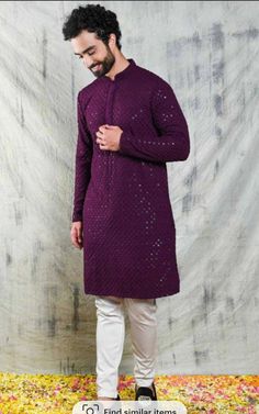 WELCOME TO my shop Abbasfashion Man kurta pajama set Kurta Pajama for Man Give yourself a best ethnic look by wearing this Top and bottom Set. Made of rich cotton silk blend fabric this regular-fit set comprises a full-sleeved Indian kurta pajama This outfit with mojris will look apart on special occasions. material l :100% silk Color : show the pichar Length : 40 inch Shirt Chest is measurement for shirt (not body) As per standard, for best loose fitting 6 inches gap should be there between act Kurta Pajama Pose For Men, Traditional Dress For Boy, Kurta Pyjama For Men, Pajama Men, Outfits Fo, Top And Bottom Set