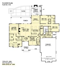 this is the first floor plan for these house plans