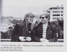 two women standing next to each other in front of a cityscape with the caption'it was very nice, honey