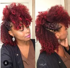 Luv the color & style Colored Natural Hair, Protective Hairstyles For Natural Hair, Roller Set, Love Your Hair, Natural Hair Inspiration, Locs Hairstyles, African Hairstyles, Twist Hairstyles, Natural Curls