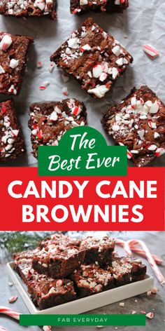 the best ever candy cane brownies