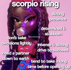 Rising Scorpio Aesthetic, Bratz Scorpio, Scorpio Rising Woman, Scorpio Rising Aesthetic, Scorpio Energy, Aesthetic Zodiac, Virgo Goddess