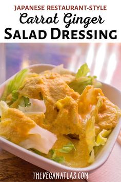 Easy Ginger Dressing, Ginger Dressing Japanese, Japanese Ginger Salad Dressing, Japanese Salad Dressing, Japanese Salad