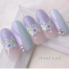 Sakura Nails Design, Sweet Nails Designs, Japanese Nail Art Designs, Zuho Sf9, Japanese Nail Design, New Nail Art Design, Asian Nails, Gel Nail Art Designs, Nail Shimmer